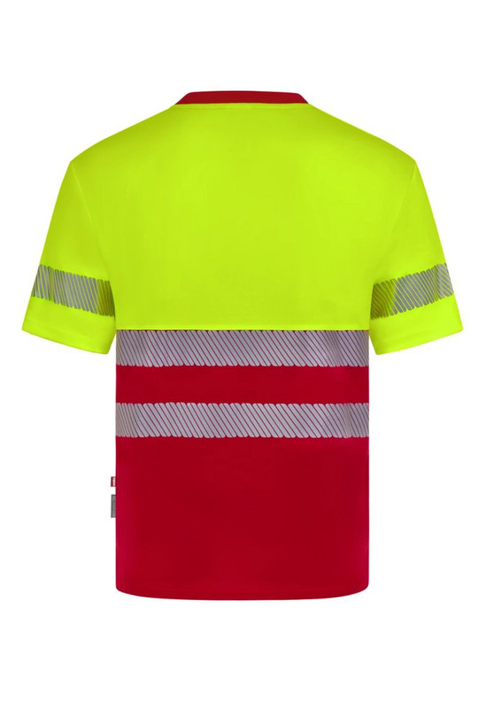 Velilla 305633 - Short sleeve two-tone recycled polyester T-shirt with segmented tape