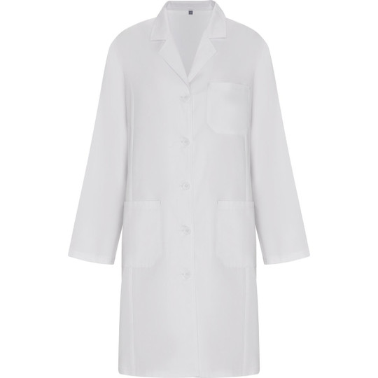 Roly BA9093 - VACCINE WOMAN Dames labjas met revers