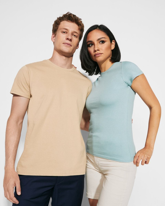 Roly CA6681 - STAFFORD Tubular short-sleeved t-shirt in adult sizes and with side seams in kid's sizes