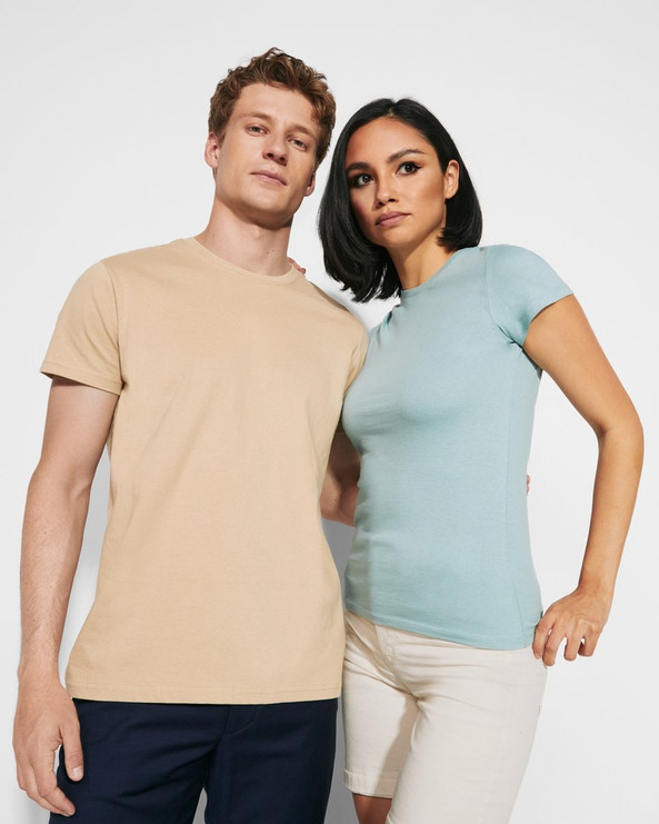 Roly CA6681 - STAFFORD Tubular short-sleeved t-shirt in adult sizes and with side seams in kid's sizes