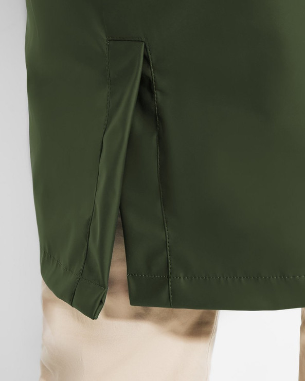 Roly CB5202 - SITKA WOMAN Waterproof raincoat with fixed hood and intergrated visor slightly fitted at the waist