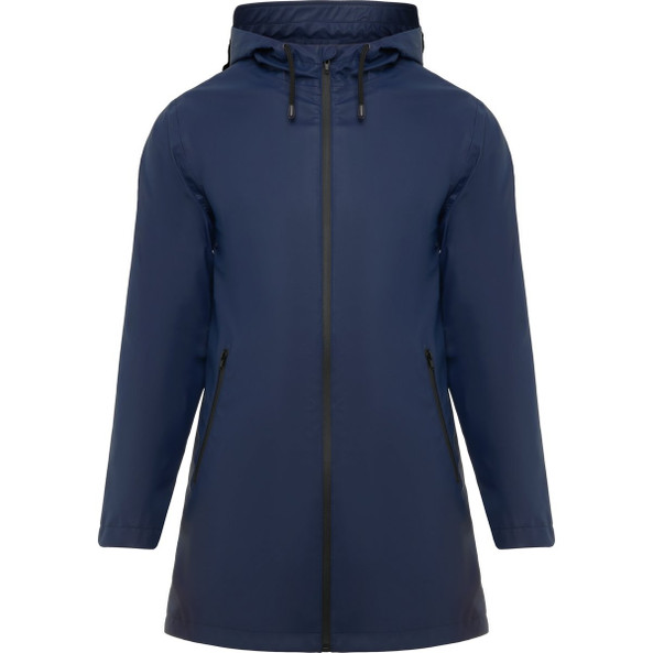 Roly CB5202 - SITKA WOMAN Waterproof raincoat with fixed hood and intergrated visor slightly fitted at the waist