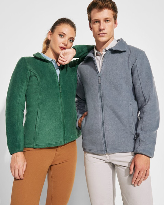 Roly CQ6413 - ARTIC WOMAN Taillierte Fleecejacke mit hohem Kragen und Nackenband Ton-in-Ton