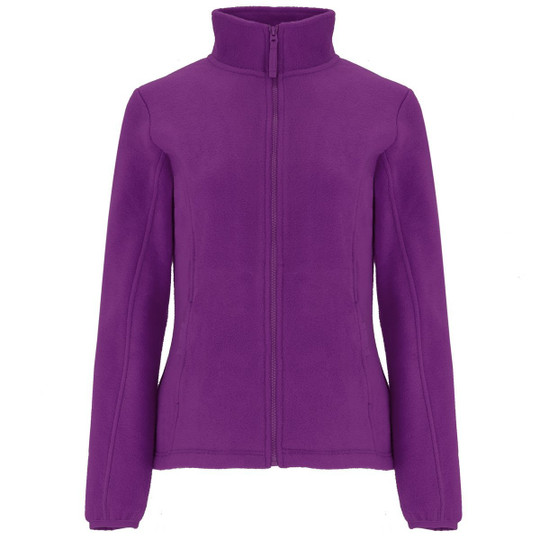 Roly CQ6413 - ARTIC WOMAN Taillierte Fleecejacke mit hohem Kragen und Nackenband Ton-in-Ton