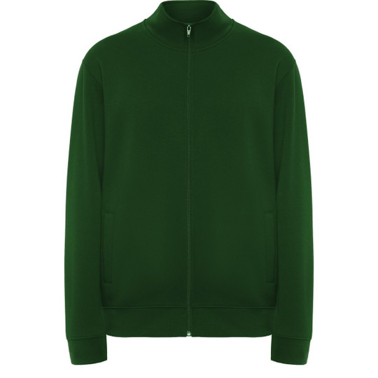 Roly CQ6439 - ULAN Sweatshirt unisexe avec fermeture zippée sur le devant et col montant