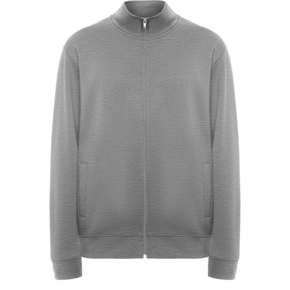 Roly CQ6439 - ULAN Unisex sweatshirt with front zip and high collar