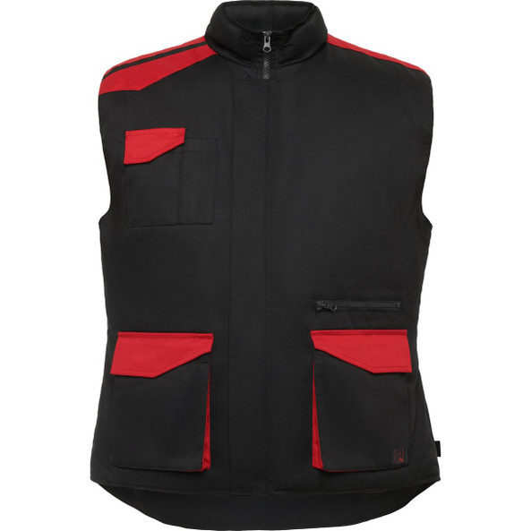 Roly CQ8414 - ARMADA Padded multi-pocket work vest with extended back