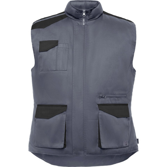 Roly CQ8414 - ARMADA Veste de travail rembourrée multi-poches avec dos long
