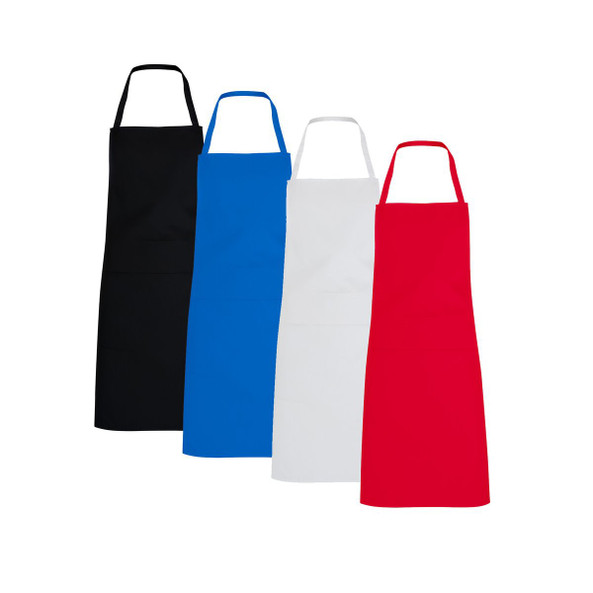 RAMSAY Długi fartuch z tkaniny o splocie ukośnym - EgotierPro DE9128