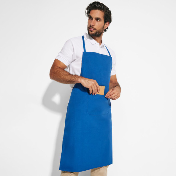 DUCASSE Long poplin apron - EgotierPro DE9129