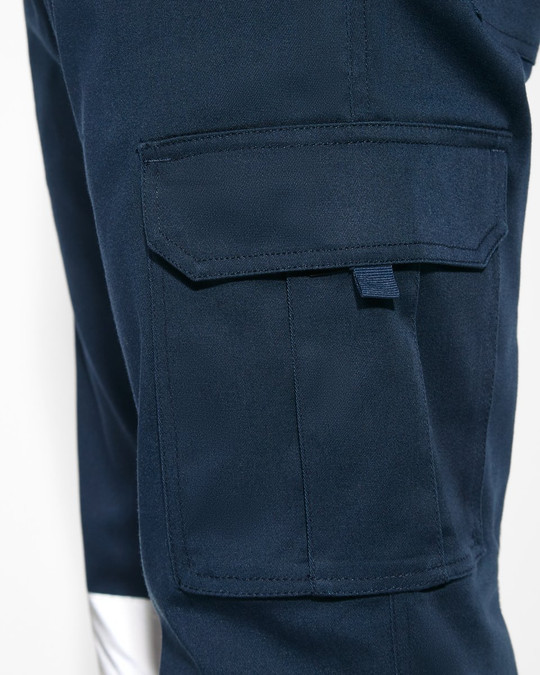 Roly HV9312 - DAILY STRETCH HV Hochsichtbare zweifarbige lange Hosen mit mehreren Taschen