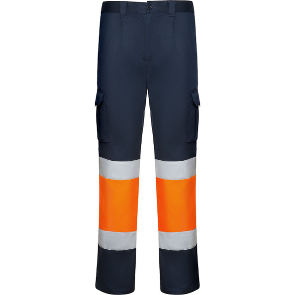 Roly HV9312 - DAILY STRETCH HV High-visibility two-tone multi-pocket long trousers