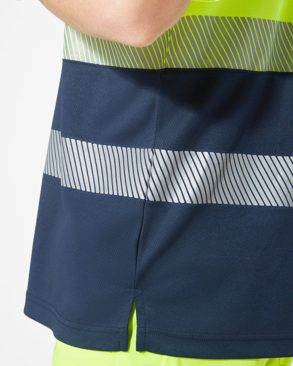 Roly HV9315 - VEGA High visibility two-tone short-sleeved polo shirt