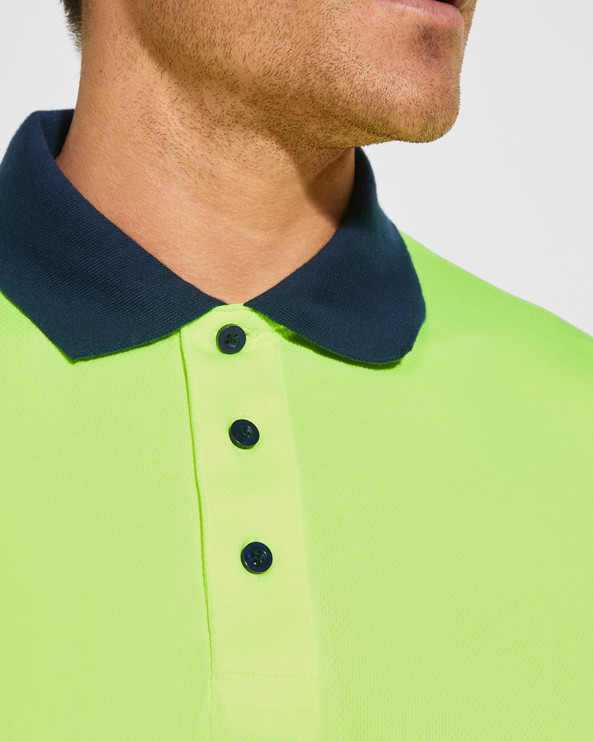 Roly HV9316 - VEGA LS High visibility two-tone long-sleeved polo shirt