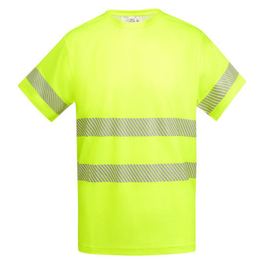 Roly HV9317 - TAURI Breathable high-visibility short-sleeved t-shirt