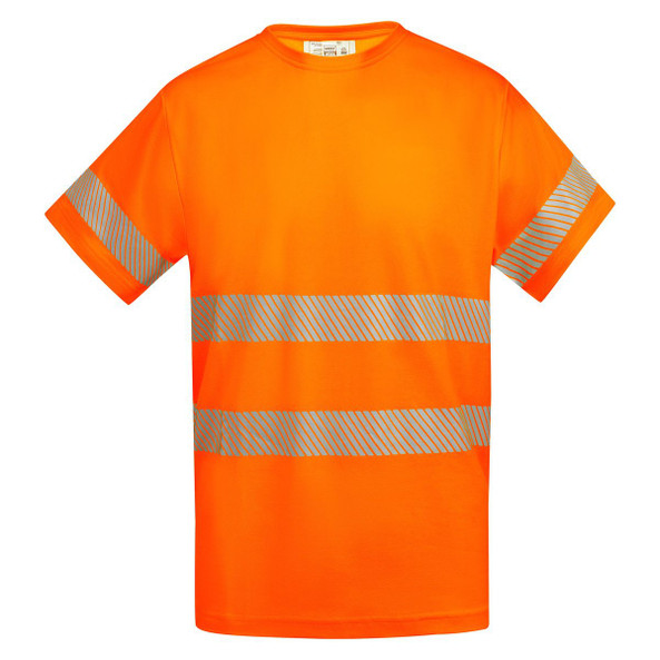 Roly HV9317 - TAURI Breathable high-visibility short-sleeved t-shirt