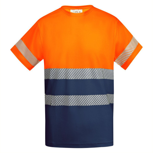 Roly HV9317 - TAURI Breathable high-visibility short-sleeved t-shirt
