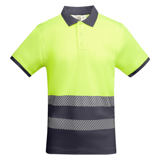 Roly HV9318 - ATRIO Ademend goed zichtbaar poloshirt met korte mouwen