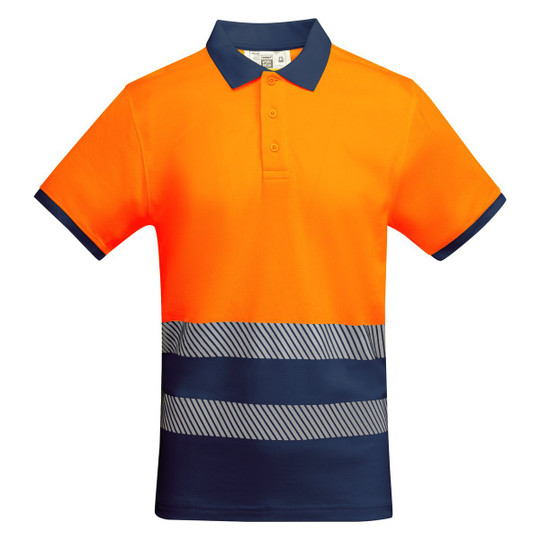 Roly HV9318 - ATRIO Breathable high-visibility short-sleeved polo shirt