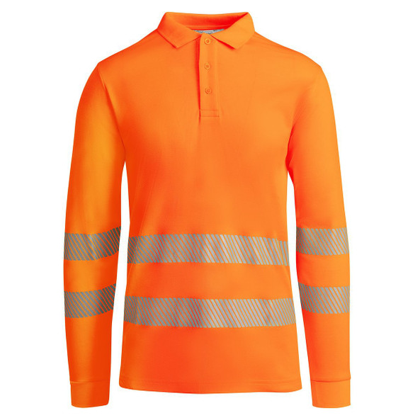 Roly HV9319 - ATRIO LS Breathable high-visibility long-sleeved polo shirt