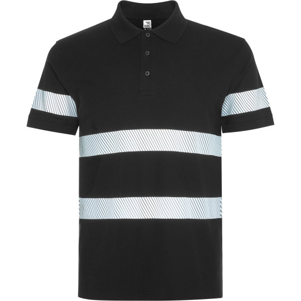 Roly HV9324 - FORAN Piqué poloshirt met korte mouwen en verhoogde zichtbaarheid