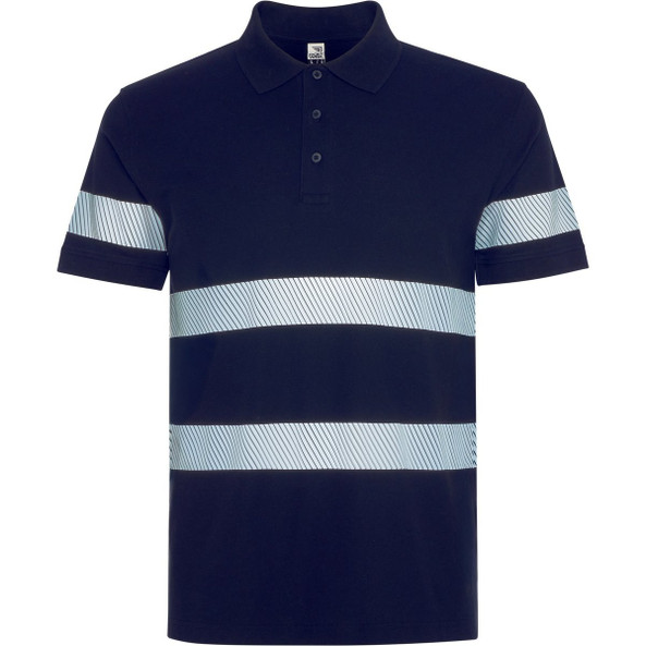 Roly HV9324 - FORAN Enhanced-visibility short-sleeved piqué polo with anti-pilling treatment