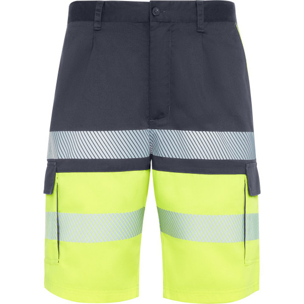 Roly HV9328 - LADA Short multi-poches bicolore haute visibilité