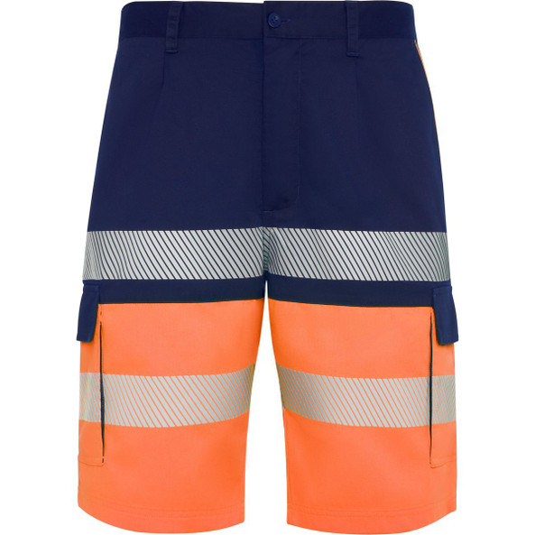 Roly HV9328 - LADA High-visibility two-tone multi-pocket shorts