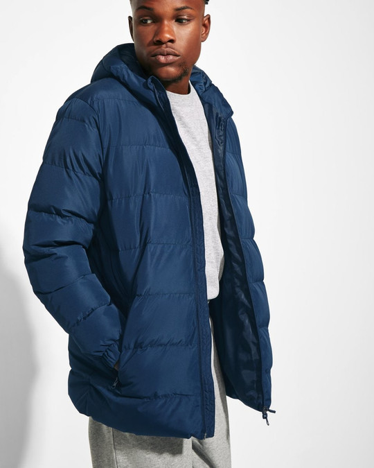 Roly PK5080 - NEPAL Water-repellent padded parka with fixed hood and visor