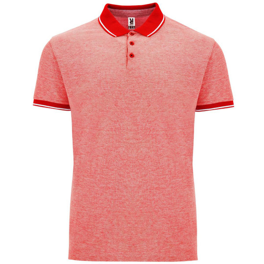 Roly PO0395 - BOWIE Poloshirt met korte mouwen in mélangeweefsel
