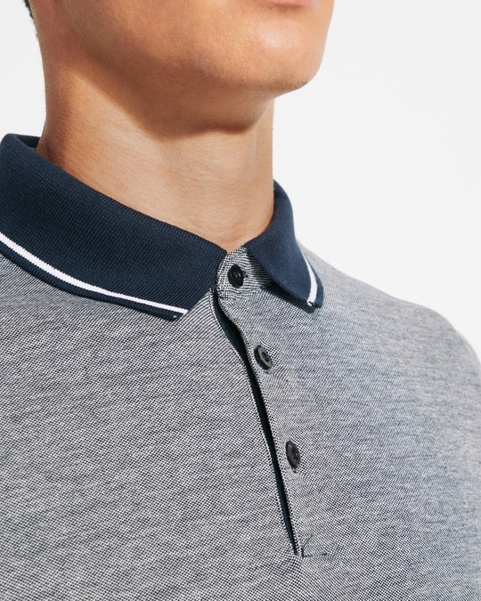 Roly PO0395 - BOWIE Poloshirt met korte mouwen in mélangeweefsel