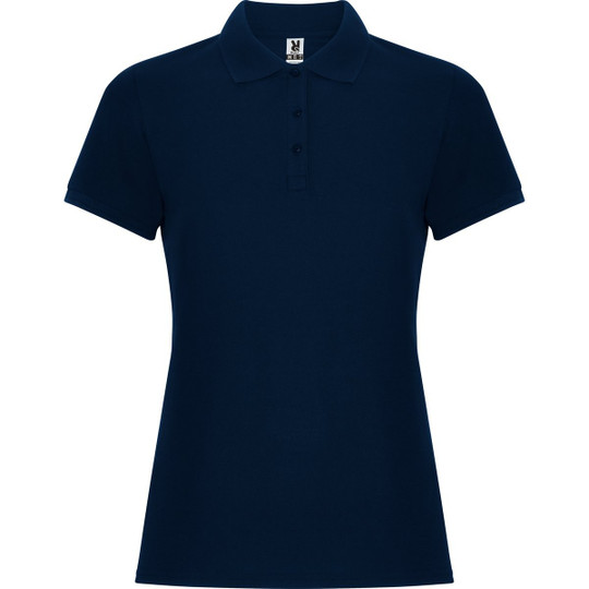 Roly PO6644 - PEGASO WOMAN PREMIUM Getailleerd poloshirt met korte mouwen van katoen met anti-pilling behandeling