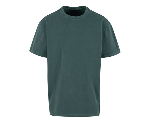 BUILD YOUR BRAND BY189 - ACID WASHED HEAVY OVERSIZE TEE