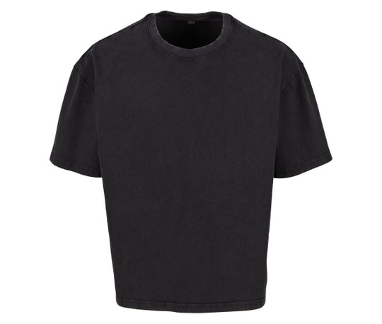 BUILD YOUR BRAND BY435 - Oversized vintage cropped t-shirt