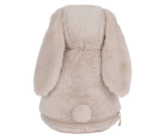 MUMBLES MM050 - Peluche lapin avec ouverture zippée