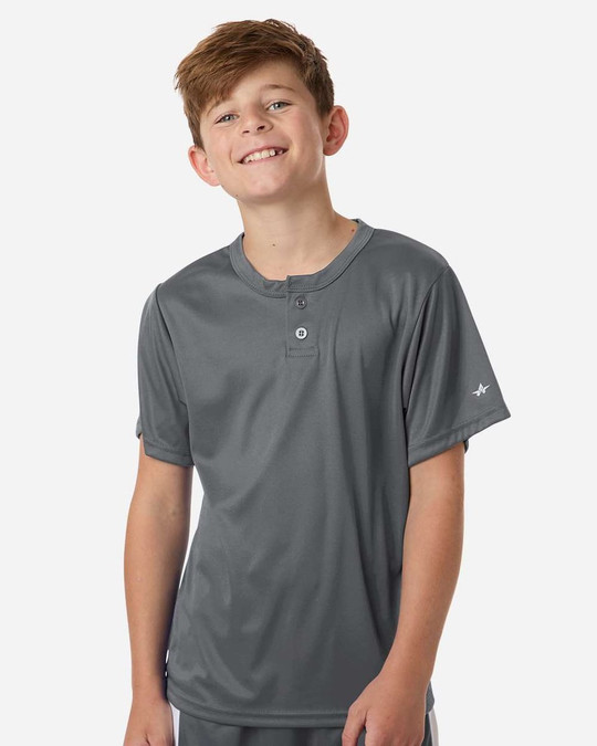 Alleson Athletic 2930 - Camiseta B-Core Placket Juvenil