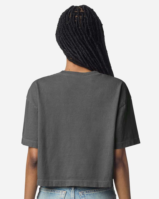 American Apparel 1302GD - Camiseta Cropped Pesada para Mujer Teñida en Prenda