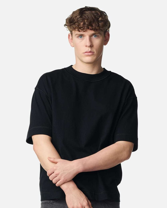 American Apparel 13ML0 - Camiseta Unisex de Algodón Pesado de Longitud Media