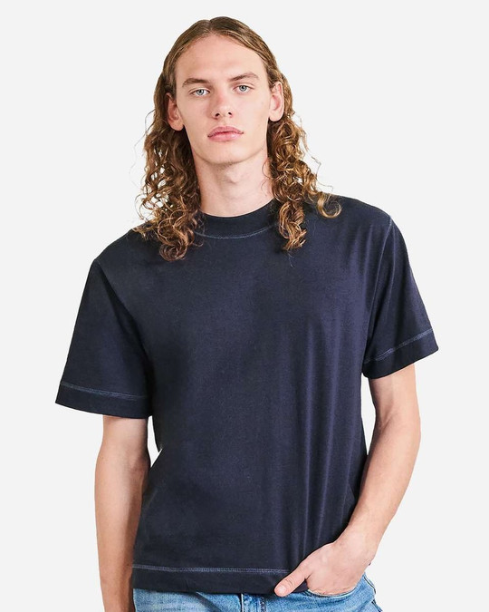 American Apparel 13ML0 - Camiseta Unisex de Algodón Pesado de Longitud Media