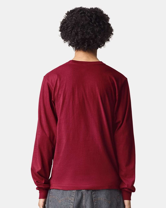 American Apparel 2007 - Camiseta de Manga Larga de Jersey Fino