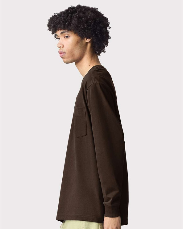 American Apparel 9410 - Unisex Super Heavyweight Long Sleeve Pocket Tee