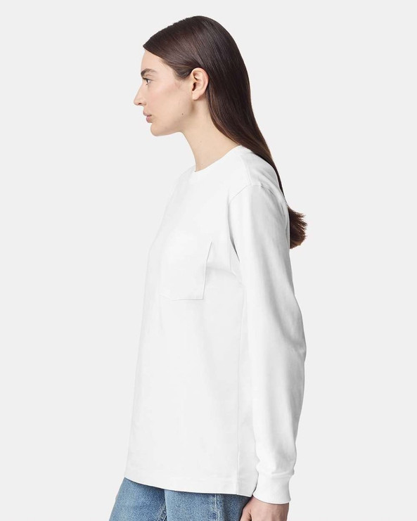 American Apparel 9410 - Unisex Super Heavyweight Long Sleeve Pocket Tee