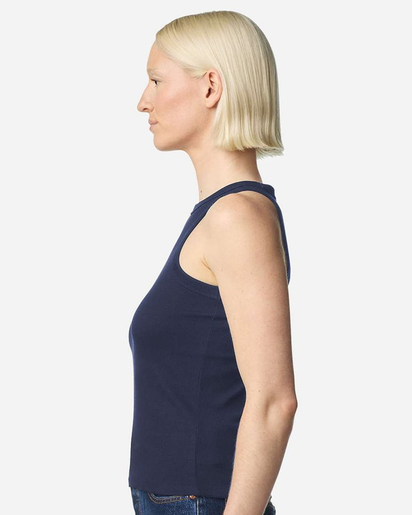 American Apparel BR2101 - Camiseta sin mangas acanalada para mujer