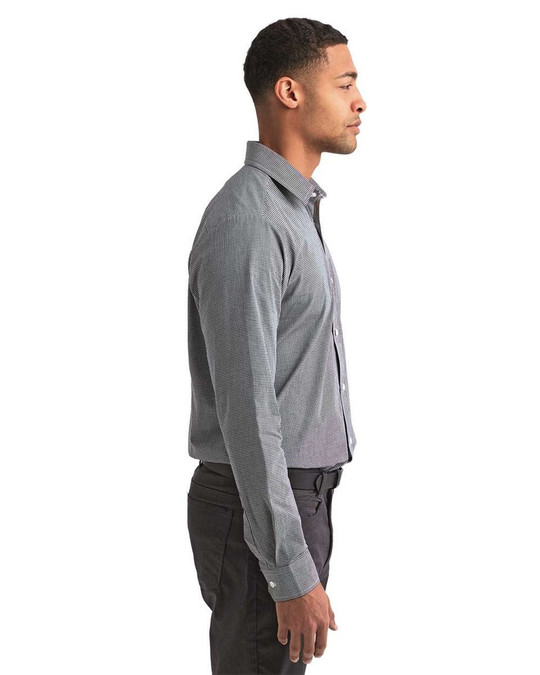 Artisan Collection by Reprime RP220 - Men's Microcheck Gingham Cotton Shirt