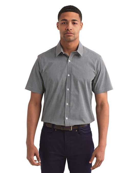 Artisan Collection by Reprime RP221 - Men's Microcheck Gingham Cotton Shirt