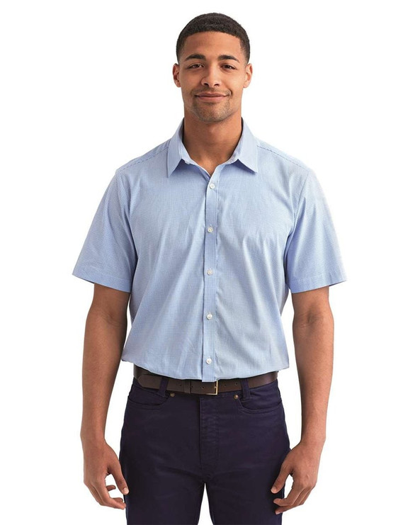 Artisan Collection by Reprime RP221 - Men's Microcheck Gingham Cotton Shirt