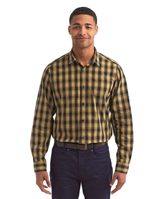 Artisan Collection by Reprime RP250 - Camisa de algodón a cuadros Mulligan para hombre