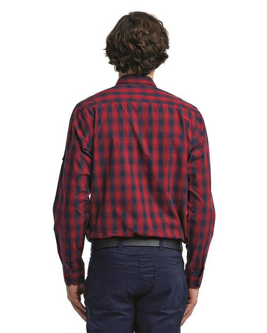 Artisan Collection by Reprime RP250 - Camisa de algodón a cuadros Mulligan para hombre