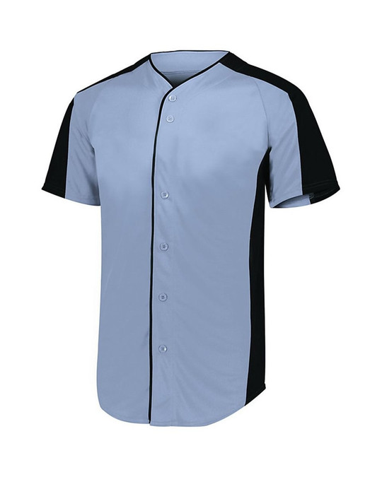 Augusta Sportswear 1656 - Camiseta de béisbol juvenil con botonadura completa