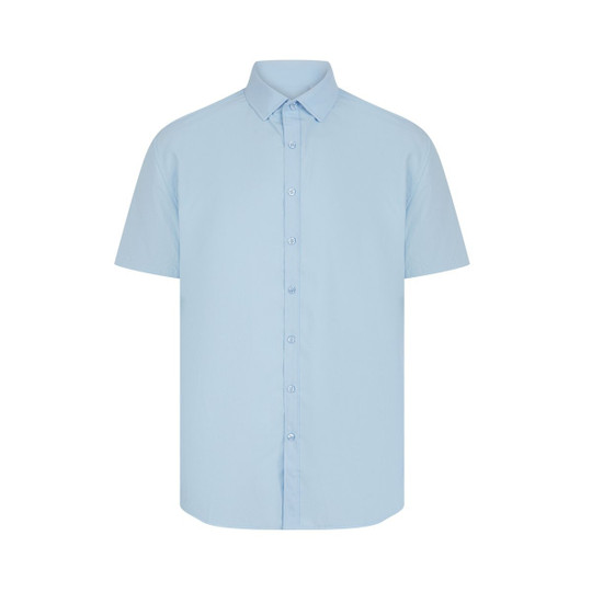 HENBURY HY588 - MEN'S SHORT SLEEVED 'COTTON FEEL' COOLPLUS® SHIRT